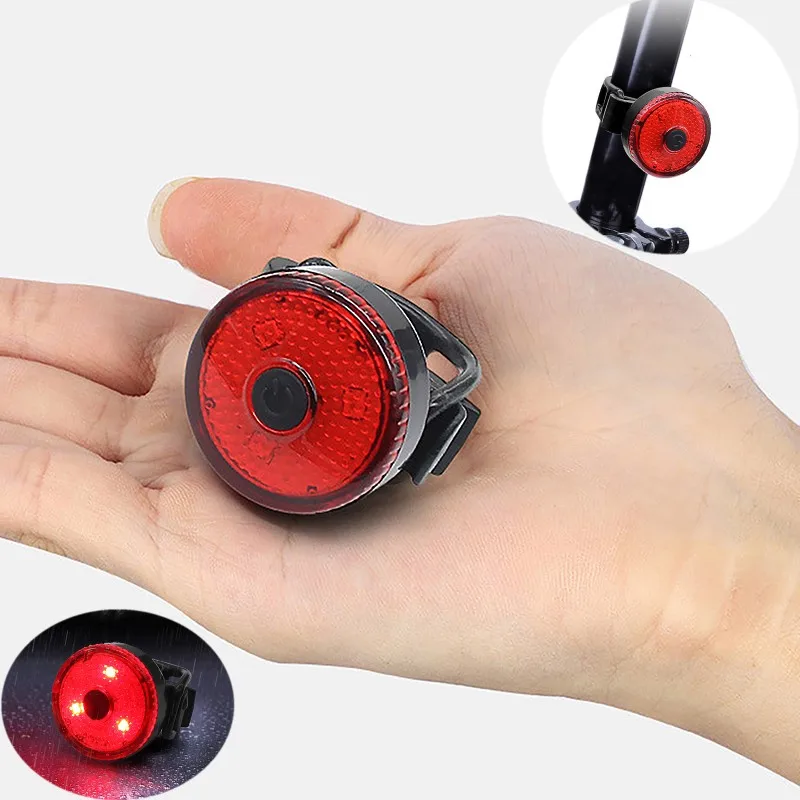

Bike Rear Light 3 LED USB Rechargeable Bike Tail Light Bicycle Safety Warning Cycling Alarm Rear Lamp Waterproof