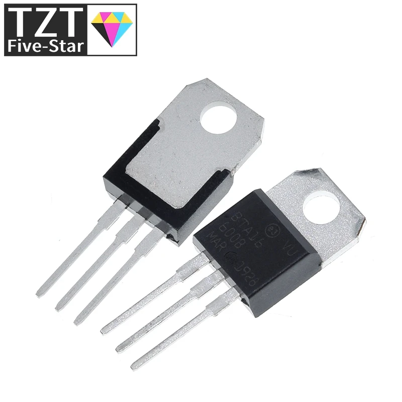 10Pcs BTA16-600B Om-220 BTA16-600 TO220 16-600B BTA16 600V 16A Triacs Nieuwe En Originele