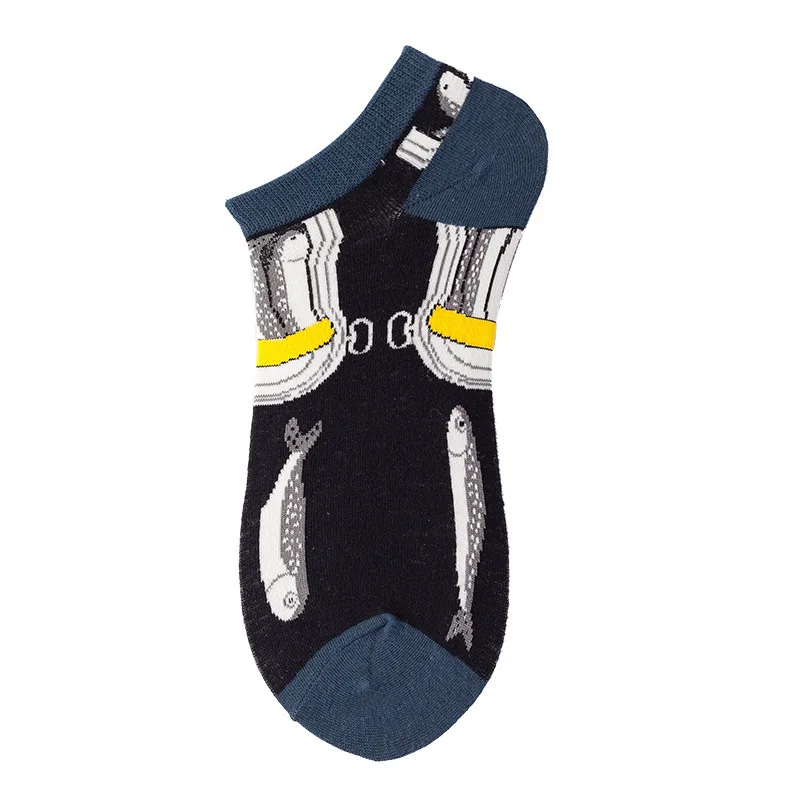 Colorful Cotton Novelty Socks - Funny Avocado and Animal Prints
