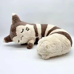 Cute Pokemon Cartoon Furret pillow Sleeping version Soft Xmas Stuffed Anime Birthday Gift For Kid 45cm