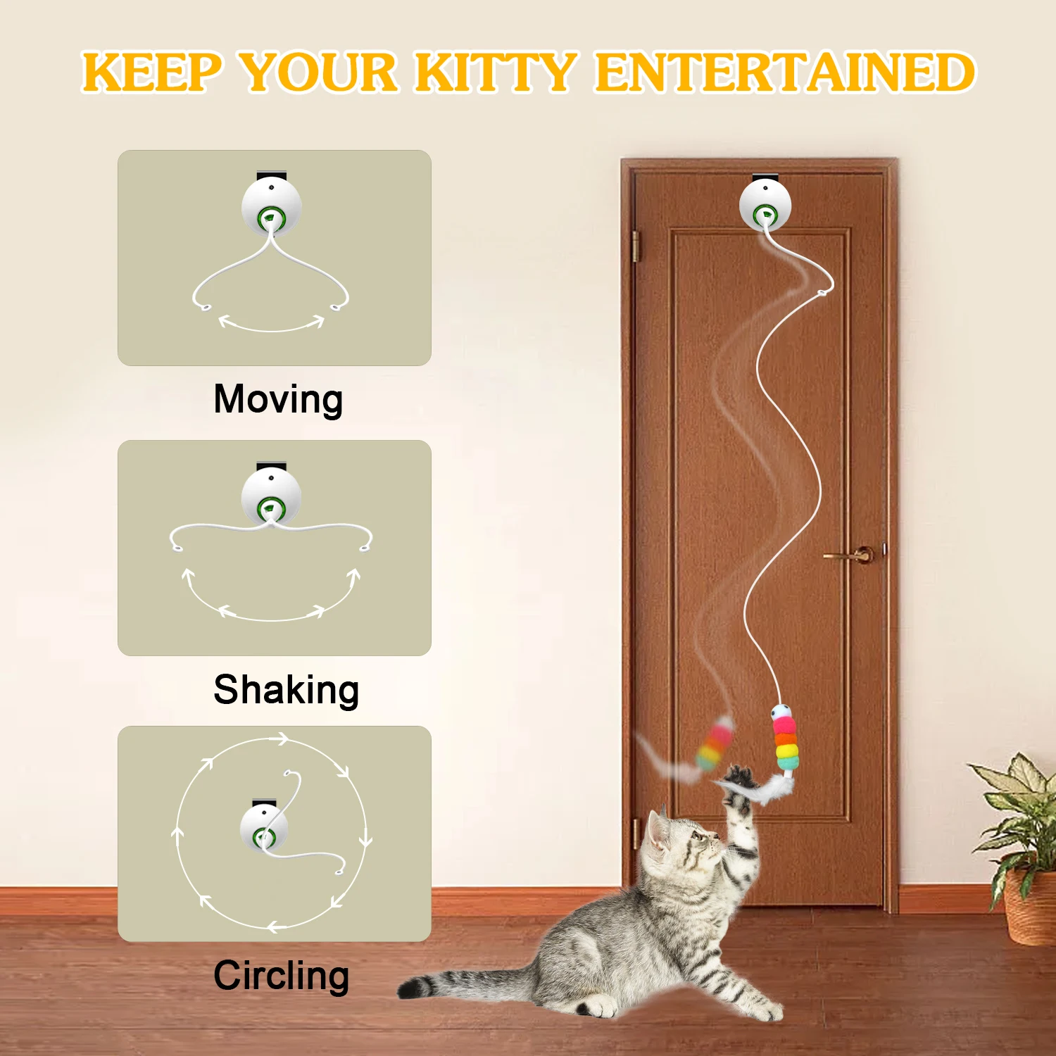Cat Toys Keeping Indoor Cats Entertained Interactive Cat Feather