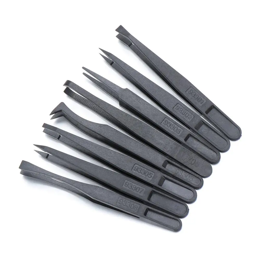 

New Plastic Tweezer Anti Static Electronic Industrial Maintenance Nail Tool