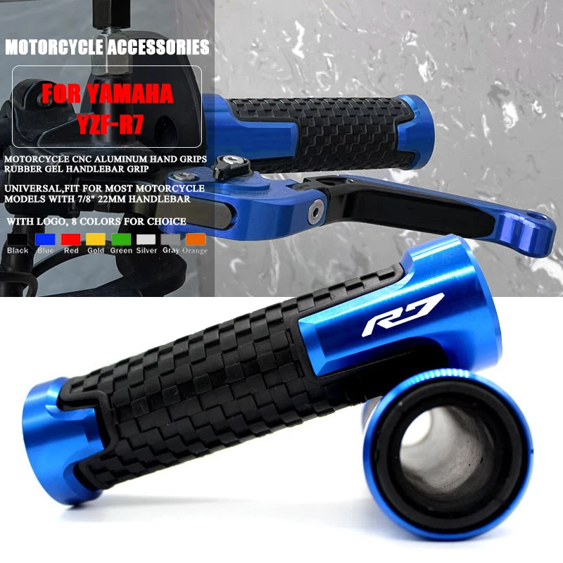 Per Yamaha Yzf R7 Yzf-R7 Yzfr7 2021 2022 Nuovo Design 7/8 ''22Mm Moto Scooter Handl Estremità Manopole Manubrio A Mano