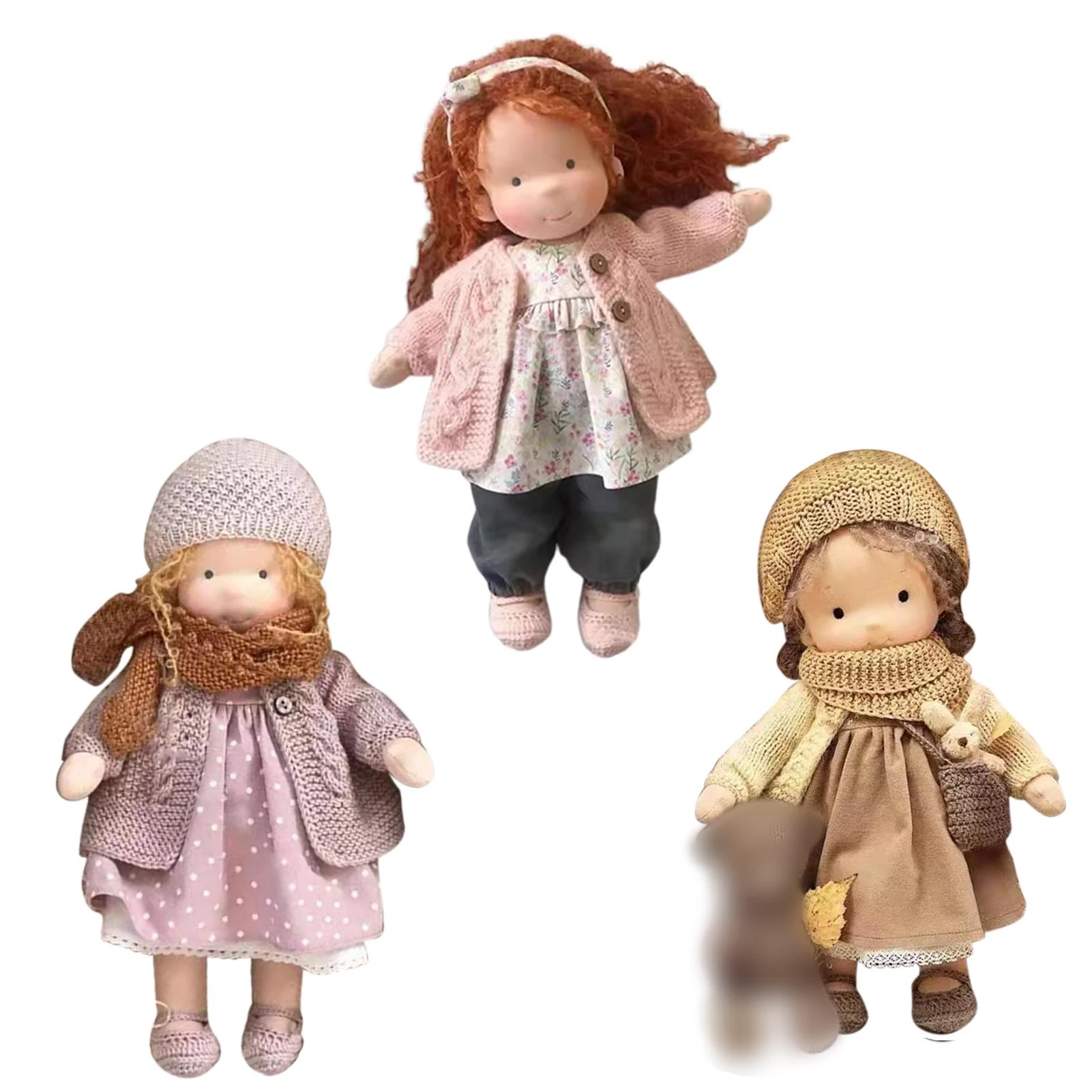 Gastheer van bevel belediging Handgemaakte Wal Dorf Poppen Bjd Pop Cartoon Pluche Gevulde Figuur Toys Met  Volledige Kleding Set Zachte Gevulde Pop Meisjes verjaardag Geschenken| | -  AliExpress