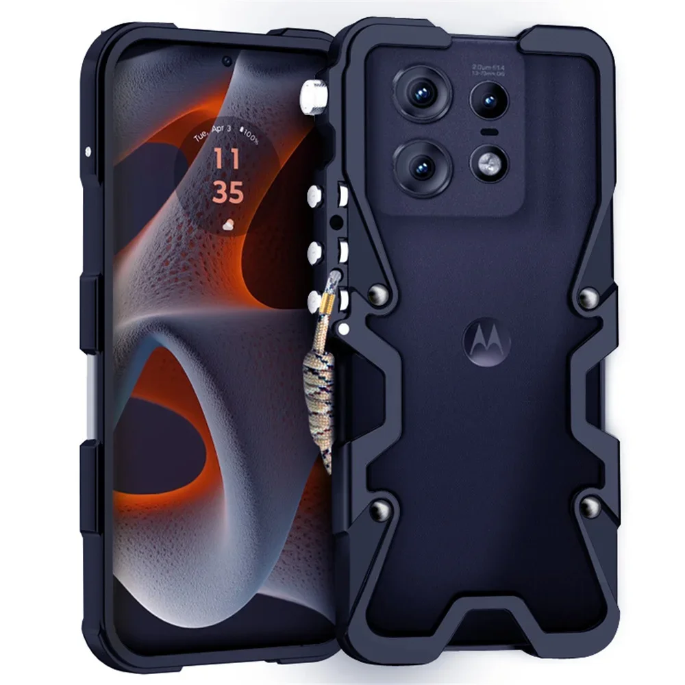 

Металлический бампер для Motorola Edge 50 Pro, алюминиевый корпус, противоударный чехол для Motorola Edge 50 Pro, чехол