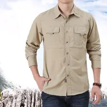 

Men Shirt Spring Autumn Vintage Straight Cardigan Shirt Men Long Sleeve Single-Breasted Outdoor Turn-down Collar Shirt Coat