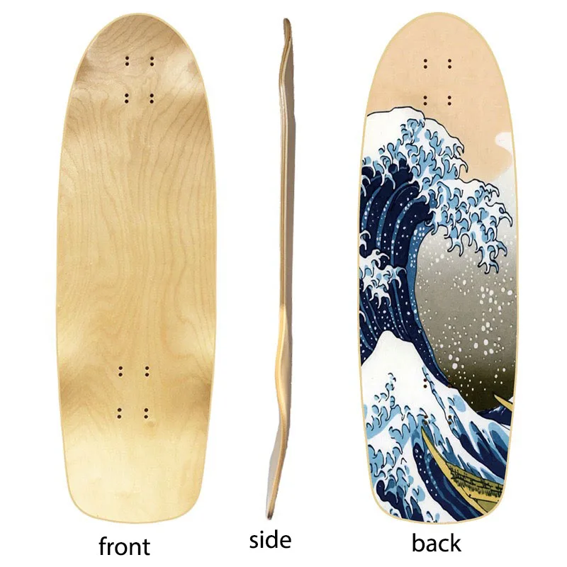 

32'' Blank Surf Skate Deck, Deep Concave Surfskate Board, Maple, Land Carving, Deck Parts, DIY Skateboard Supply