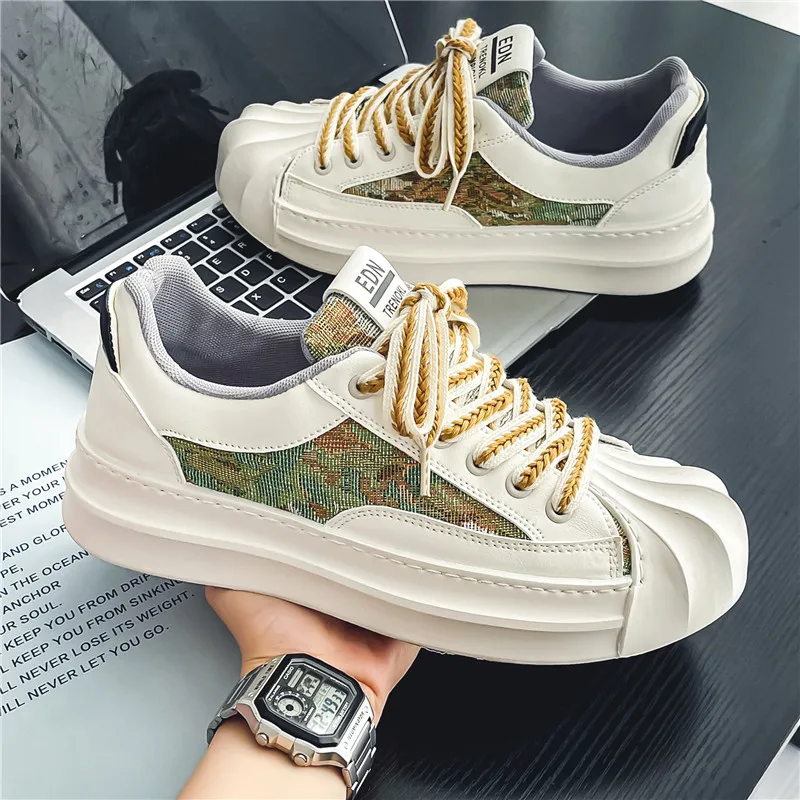 

Men's Shoes Casual Sports Shoes Outdoor Thick-soled Sports Fashion Luxury Skateboard Shoes Tennis Thick-soled Student Shoes