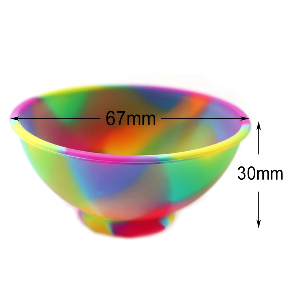 Silicone Bowl 67mm 50mm Jar Container Tobacco Herb Grinder Pipe Kitchen Storage Box Smoking Smoke Cigarette Accessories 50Pcs storage box,storage jar,herb storage container,medicine storage container,honey storage container,plastic storage bottle