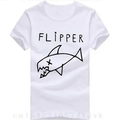 

Flipper Fish Rock Music Band T Shirts Men O Neck Tshirt Casual Mens Tees Tops Drop Shipping 100% Cotton