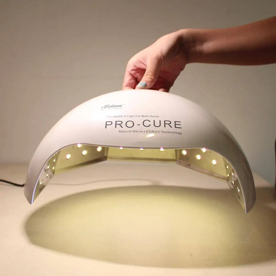 i believe Pro Cure 72w rechargeable 2 hand uv gel nail dryer led lamp for nail art supplies