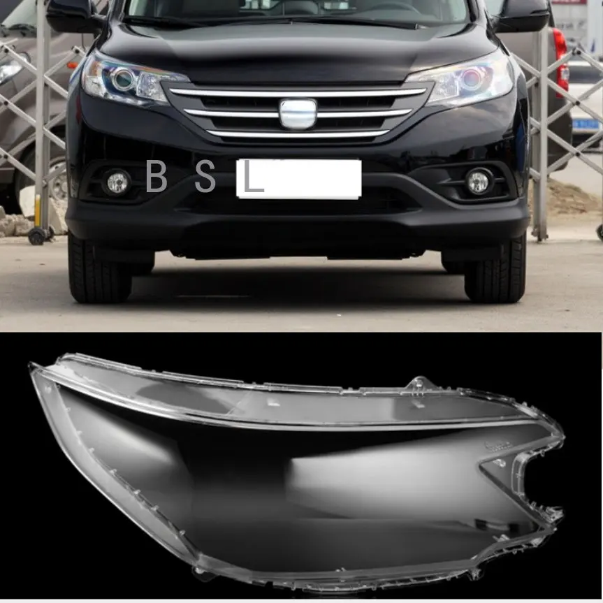 

For Honda CRV CR-V 2012 2013 2014 Transparent Lamp Shade Headlight Shell Headlamp Cover Plexiglass Replace Original Lampshade