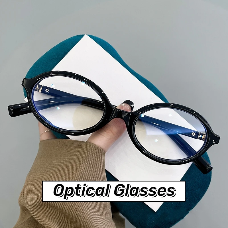 

2024 New Fashion Sunglasses for Female Vintage Oval Small Frame Glasses Women Anti Blue Light Small Retro Frame Round Eyewear