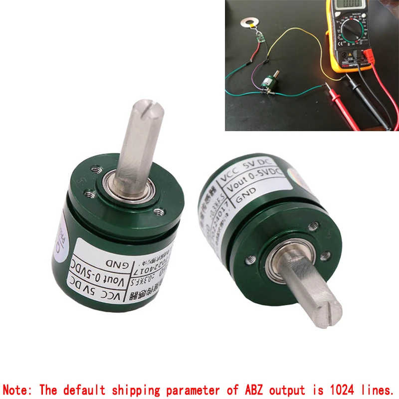 DC 5V Hall Angle Sensor Non contact Industrial 0 360 Degree Rotation