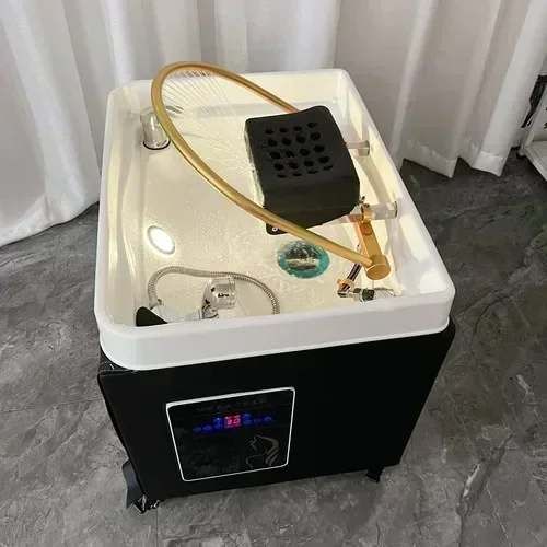 

Thai-Style Single Mobile Barber Shop Flushing Shampoo Basin Fumigation Intelligent Constant Temperature Water Circulation