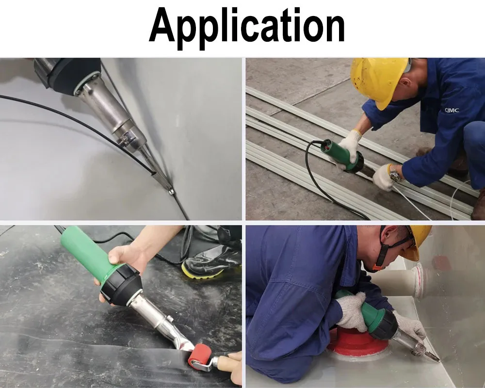 Professional 1600W Heat Gun Hot Air Blast Torch for PVC Vinyl Floor Handheld Plastic Welder Banner Blast Pistol Welding Tool 6