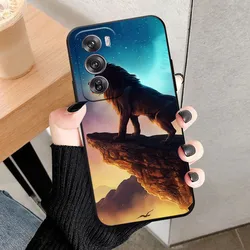 Soft Silicone Cool Wolf Shockproof Phone Case Cover - TPU Coque Lion s 2024 for OPPO Reno 12 Pro (55)