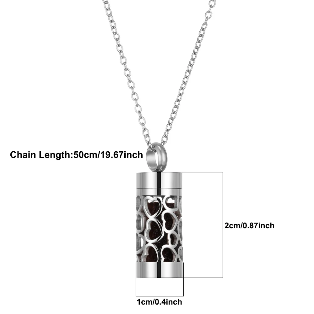 Stainless Steel Aromatherapy Diffuser Pendant Necklace