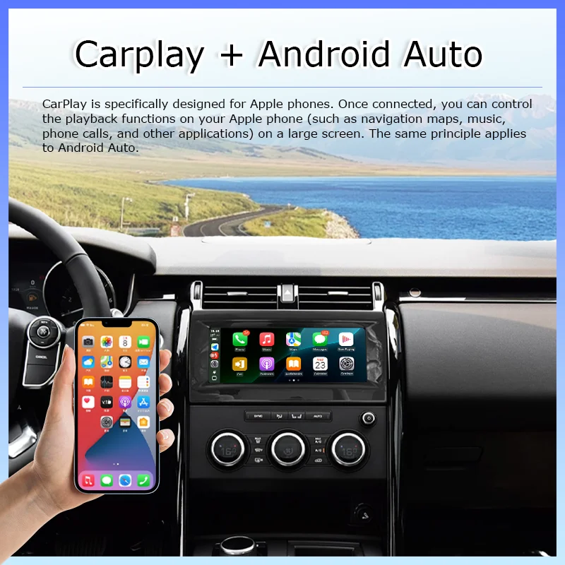10,25 pulgadas para Land Rover Discovery 5 L462 pantalla Samrt reproductor multimedia automotriz Panel de CA Radio Carplay Android Auto completamente táctil 3