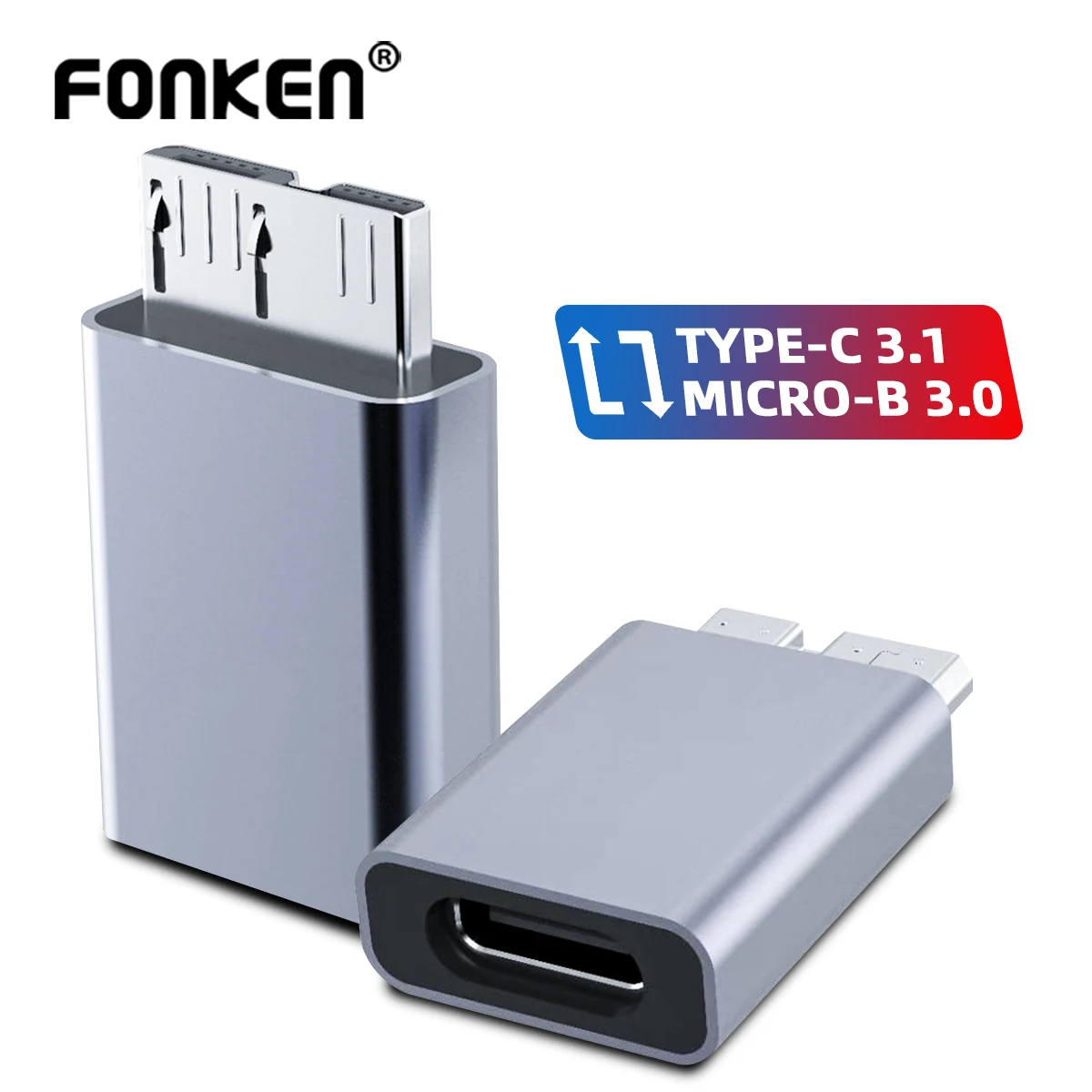 High-Speed USB-C to Micro-B 3.0 Adapter Cable