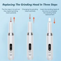 Professional Nails Grinding Polishing Dead Skin Removal Art Sanding File Pen Manicure Machine Polisher Drill Bits 2