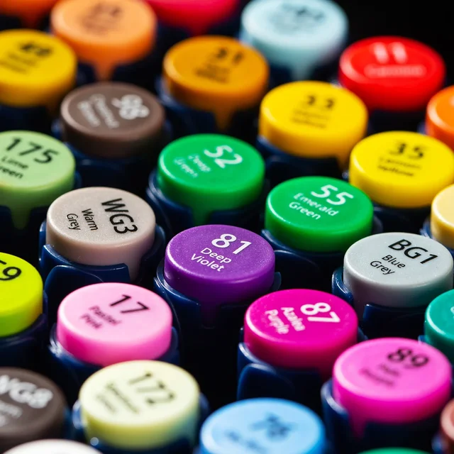 어린이의 창의력을 펼치는 아동용 알코올 스케 만화 드로잉 마커 펜 세트