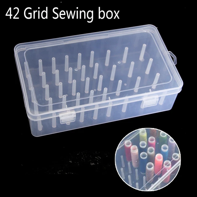 Sewing Thread Storage Box 42 Sewing Bobbins Embroidery Thread