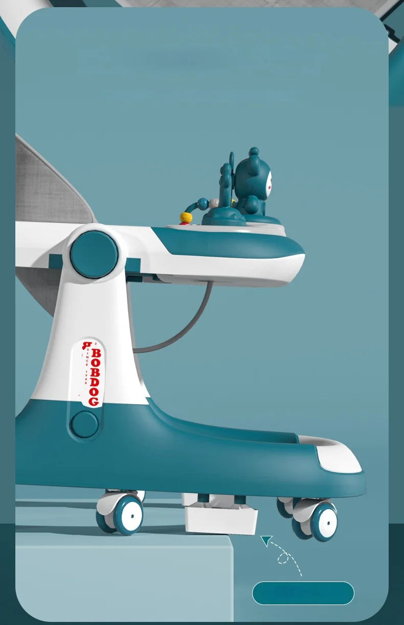 Multi-Functional Anti-Flip Baby Stroller Baby Walker Can Sit And Push Starting Car