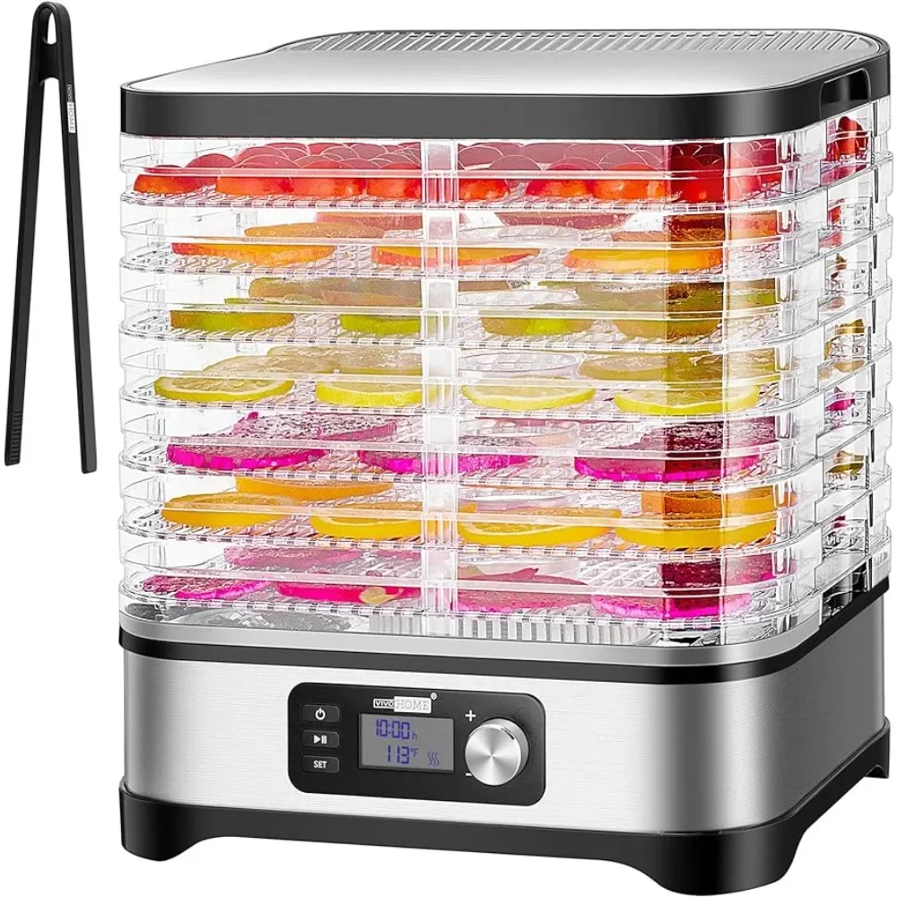 

VIVOHOME Electric 400W 8 Trays Food Dehydrator Machine with 48H Timer and Temperature Control 95-176℉, BPA Free, Fine-meshed