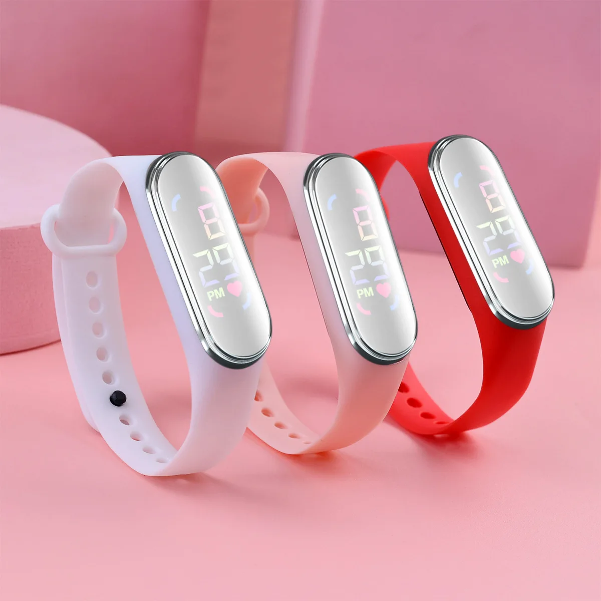 2025 Fashion Children Watches Sports Luminous Bracelet Women LED Watch for Girls Waterproof Digital Ladies Clock Kids Gift 3