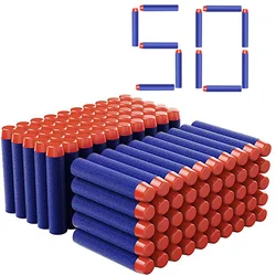 50-Pack Blue Round Head Foam Darts - Toy Blaster Refill Essentials (50PCS)