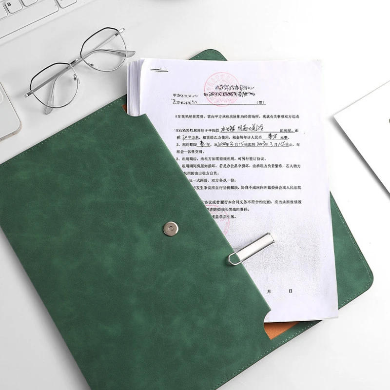 A4 File Storage Bag Simple File Folders Business Office School File Organizer Bags Laptop Sleeve