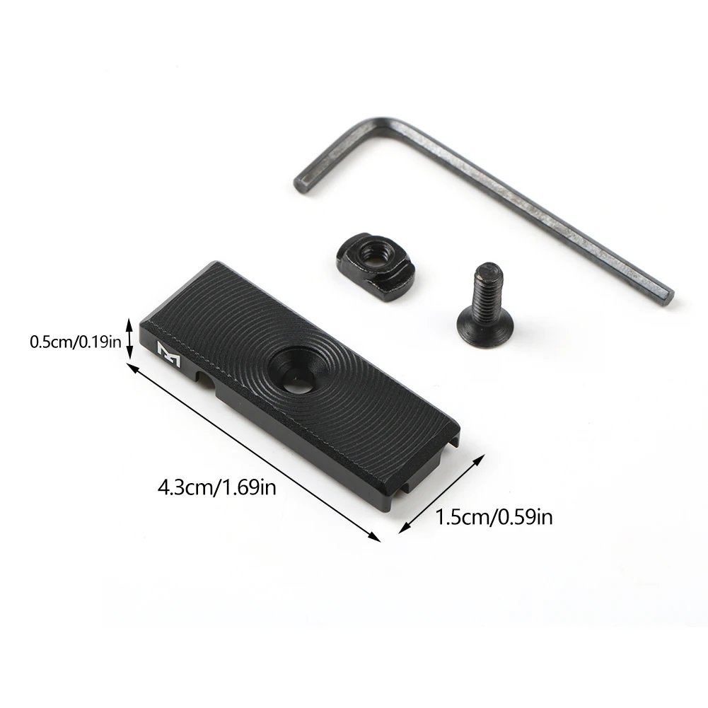 CNC Aluminum M-LOK Keymod Metal Wire Guide System Cable Management Rail Cover Tail Fixed Mount Hunting Tactical Gear Accessory