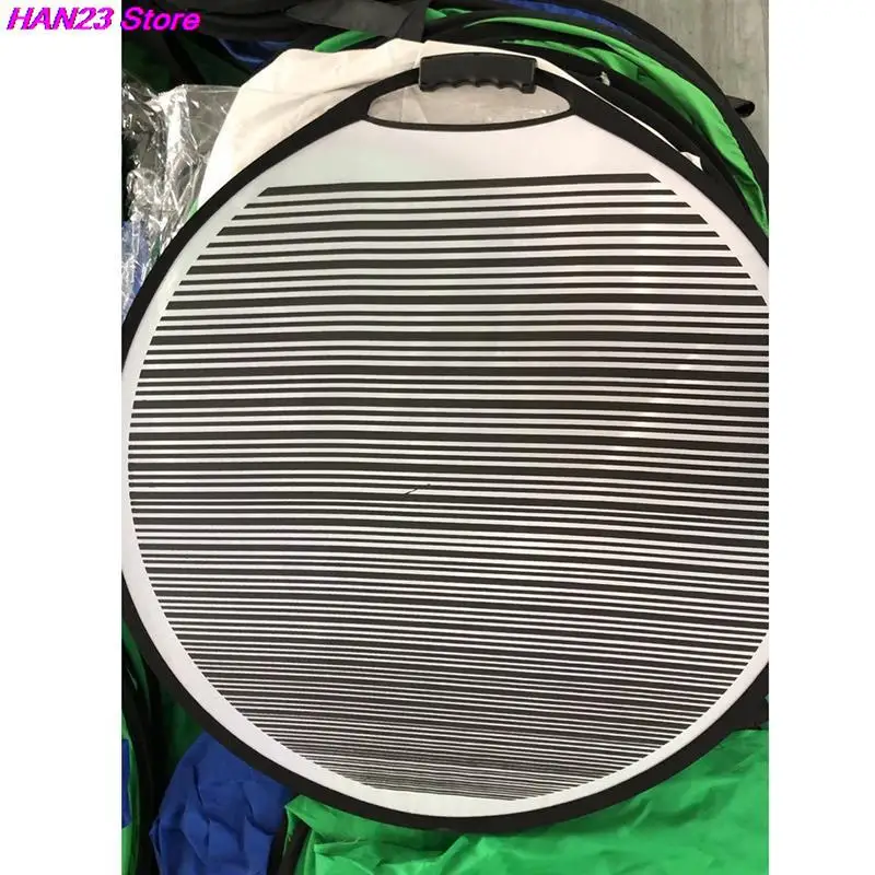 Photography Reflector 1PC 80cm Car Portable Designed Circular Flexible Light Reflector Board PDR Lined Striped Dent Panel