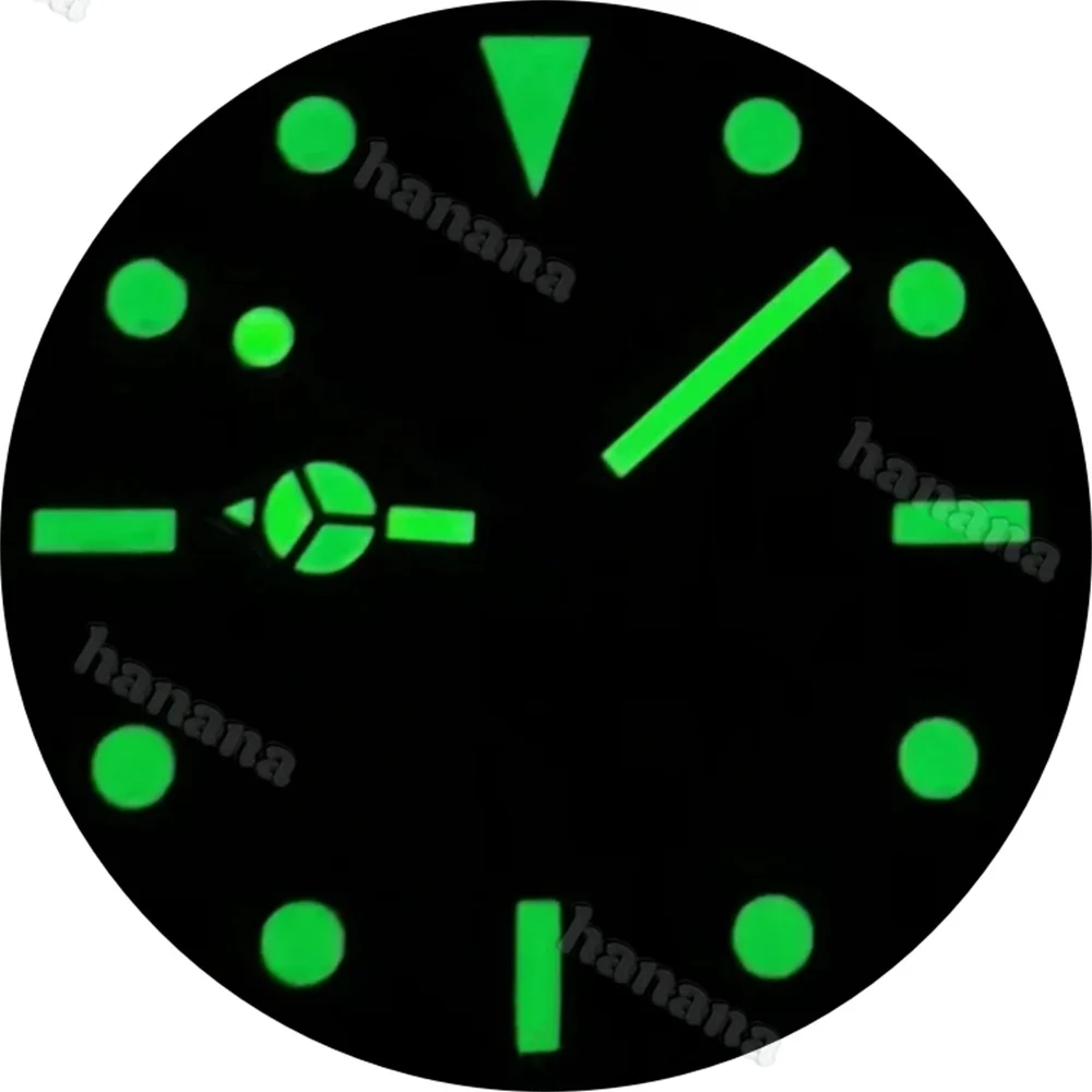 Retro Matte Dial - 29mm Green Luminous Hands for High-Quality Watch Modification