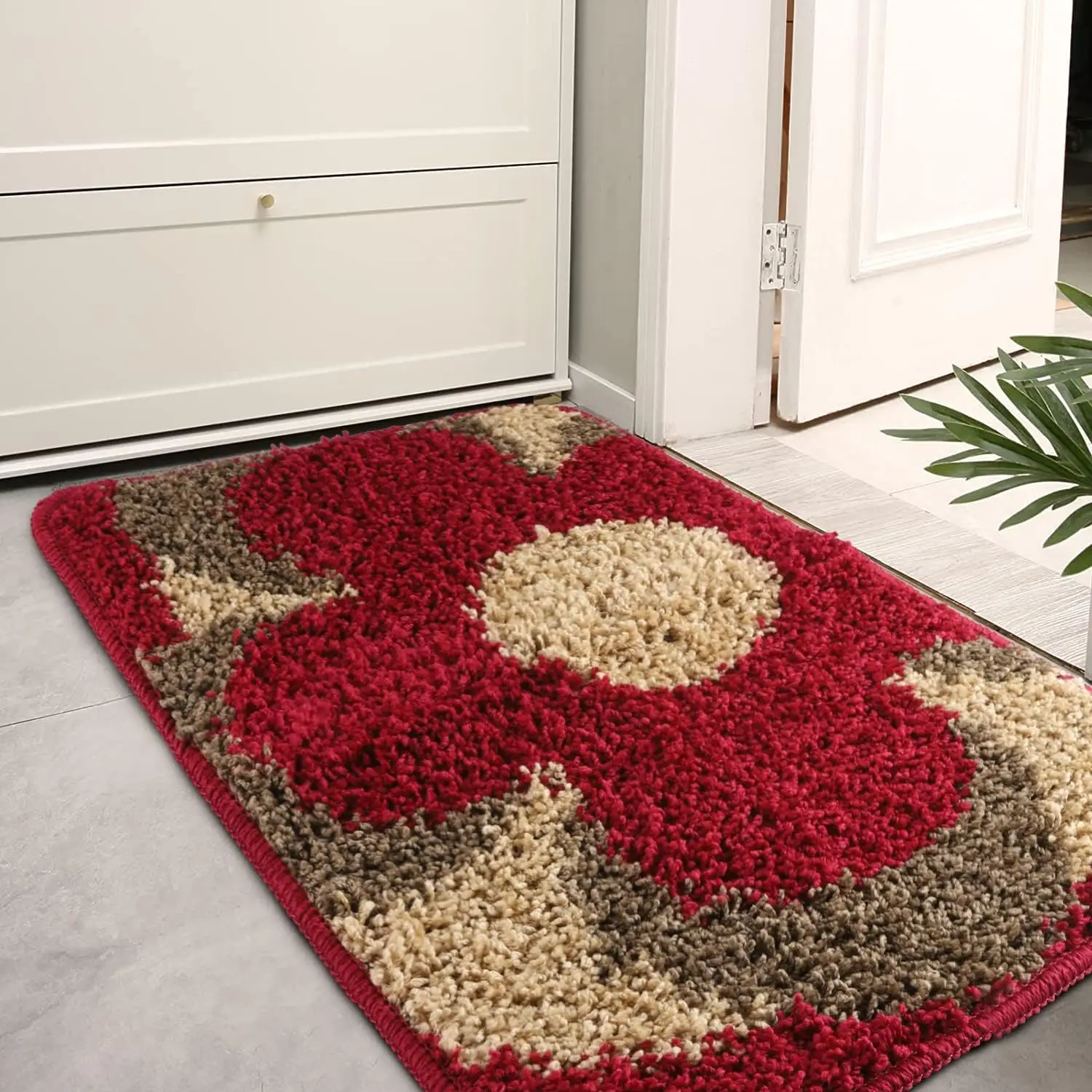 2023RedIndoorDoorMatAntiskidAbsorbentCarpetOutdoorDoormat