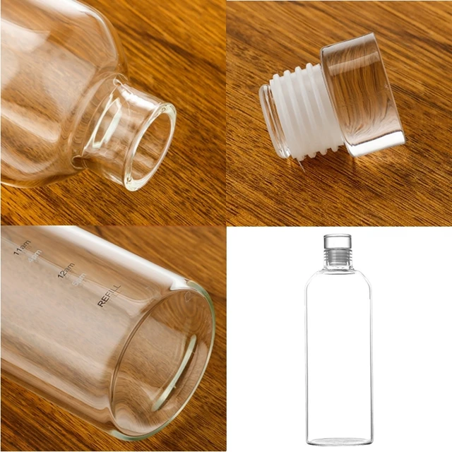 300/500/750/1000ML Glass Water Bottle Multi-function Milk Cup Portable Outdoor Sports Sealed Transparent Container for Traveling 6