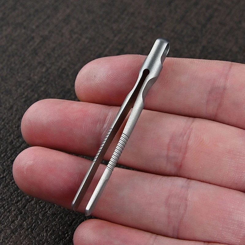 Mini Titanium Alloy Tweezers Portable Tweezers Survival Pick Up Outdoor Gadget Tool for Camping Tra tweezer tool