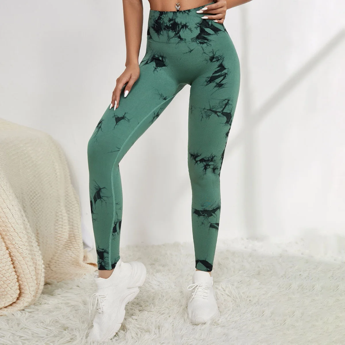  - Seamless Tie Dye Leggings Women For Fitness Yoga Pants Push Up Workout Sports Legging High Waist Tights Gym Ladies Clothing