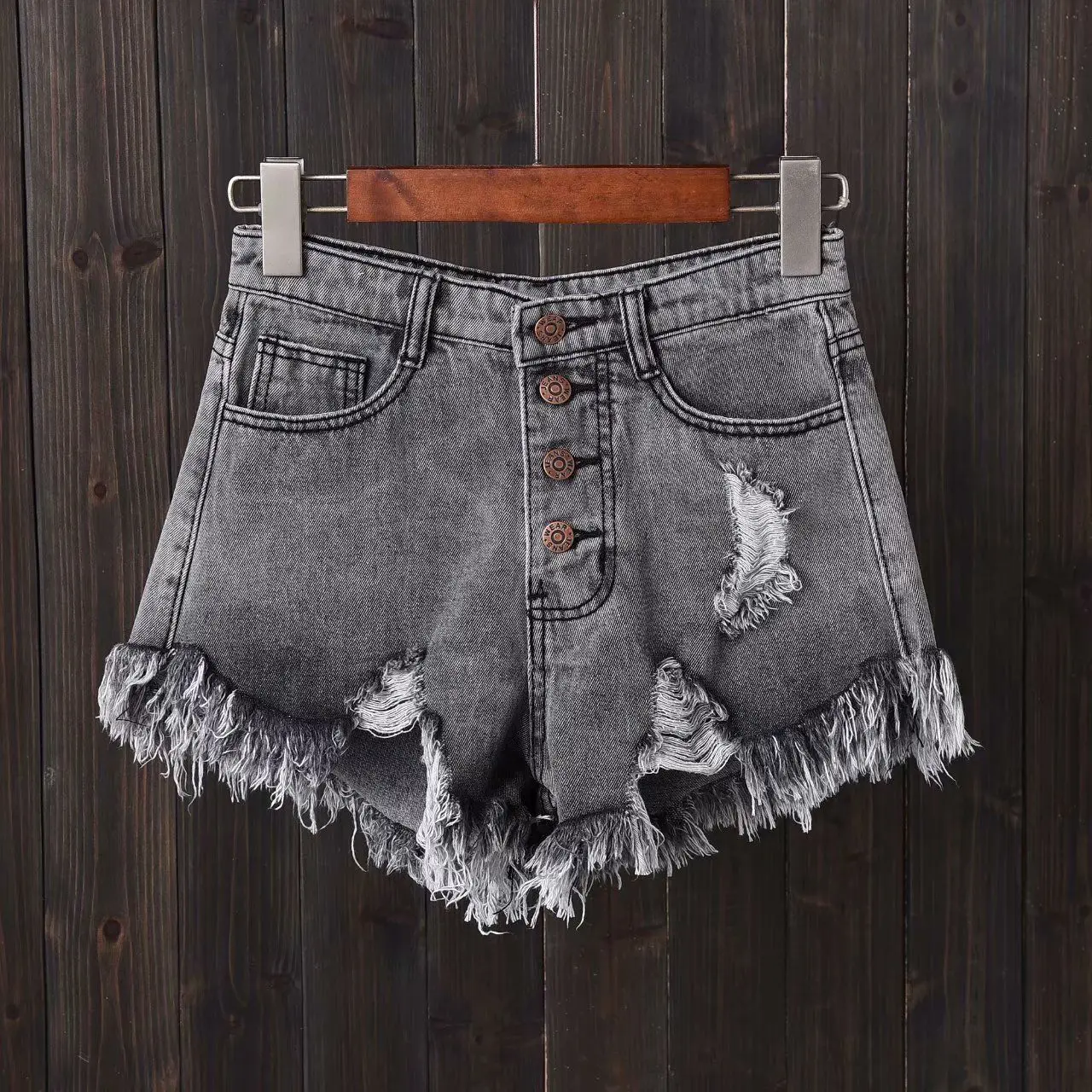 Button-down gray