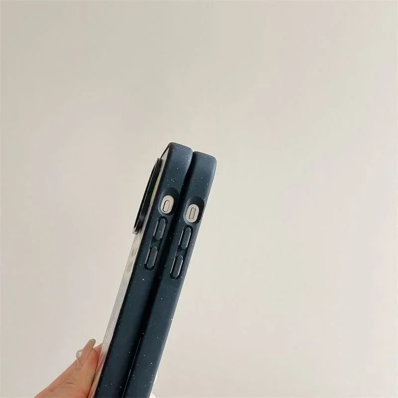 MagSafe Black Frosted Korean Museum Flower iPhone 13 14 15 Pro Max Case - Protective iPhone Case