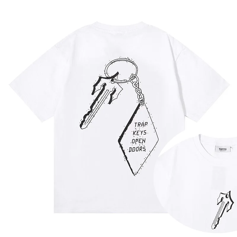 Cotton T Shirt Letter Printing Casual Short-sleeved Men's and Women's Same Style