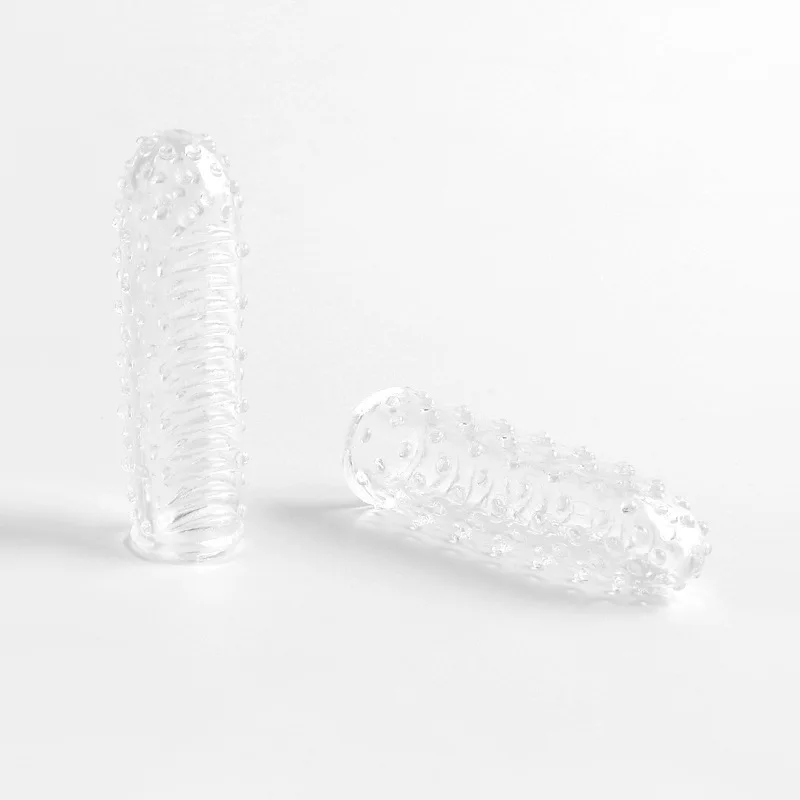 Granular Clitoral Stimulation Les Passion Finger Sleeves G-Spot Orgasm Condom Sex Toys Sex Game Accessories 2pcs Adult Supplies