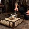 Stainless Steel Cat Litter Scoop Rubber Handle Sturdy Mesh Scooper Durable Kitty Litter Box Cleaning Tools for Pets Gatos 2