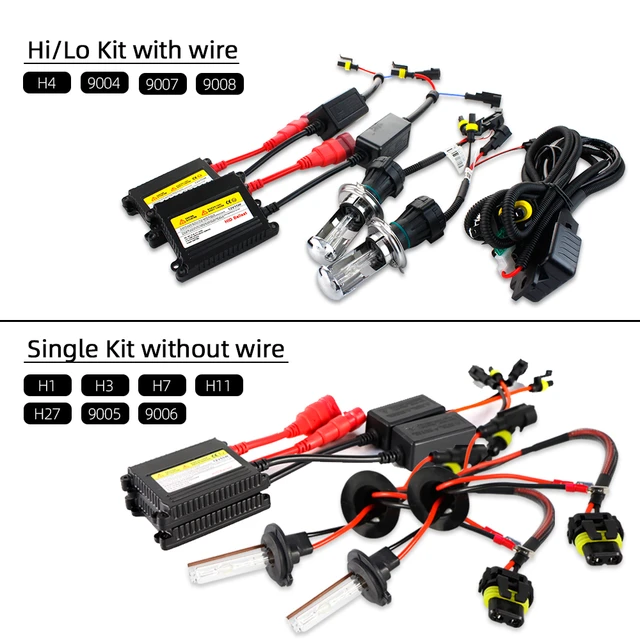 slim ballast 35W HID kit xenon kit H7 H4 6000K 8000K H1 H3 H11 H8 H9 9006  HB4 9005 HB3 H10 H13 880 881 H27 D2S headlight bulbs