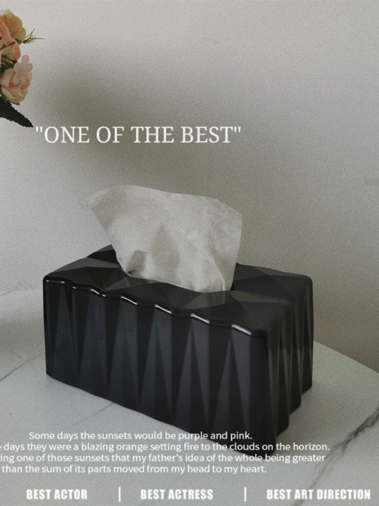 Luxury Golden Tissue Boxes Storage Napkin Holder Kitchen Tissue Box Square Shaped Container Plastic Craft Desktop Paper Case 3