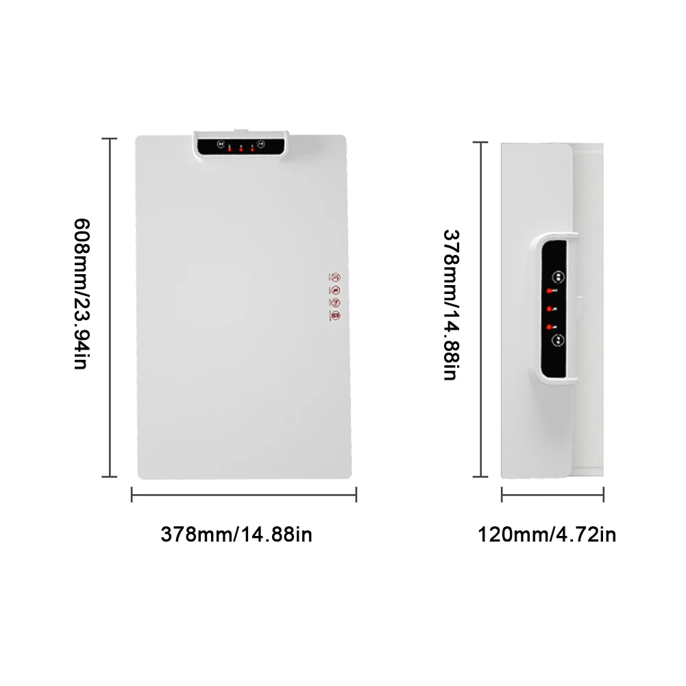 Food Electric Warming Tray Fast Heating Foldable Food Warmer Plate 60°C-100°C Adjustable Temperature Keeps Food Hot Warming Tray