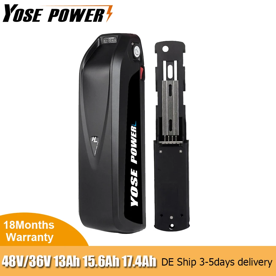 Batteria Per Bici Elettrica 36V/48V/52V - Litio 20Ah/15Ah/13Ah, Per Motori Fino A 1000W