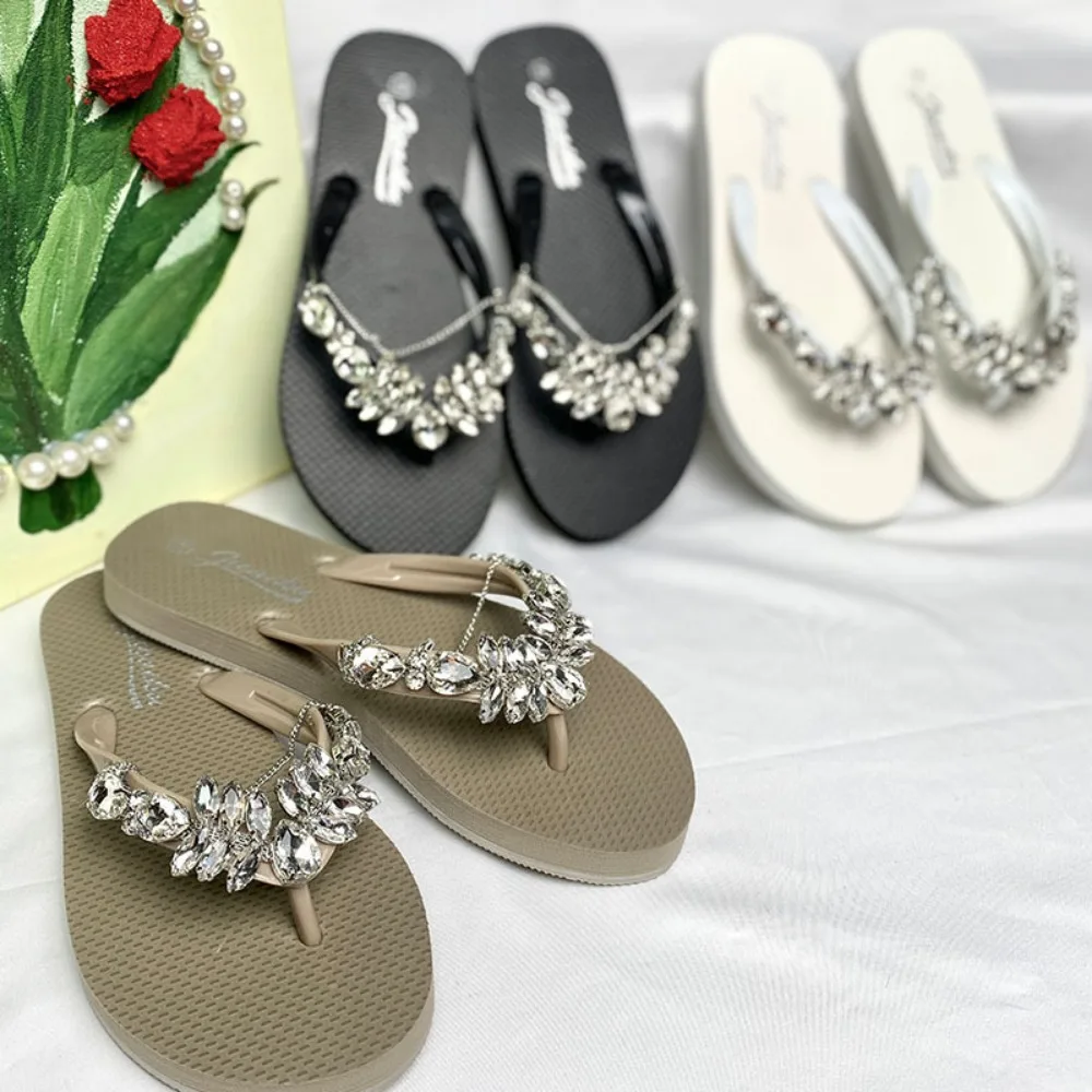 Slipper Women's Bling Flip Flops Fashion Summer Rhinestone
