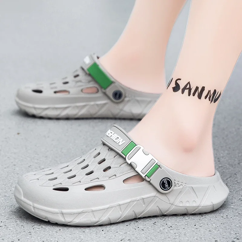 Summer men's sandals, anti-slip thick-soled, indoor and outdoor anti-slip beach slippers, large-sized sandals, shoes for men